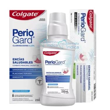 Imagem de Kit Perio  Enxaguatório 250 ml + Creme Dental 90g  Colgate