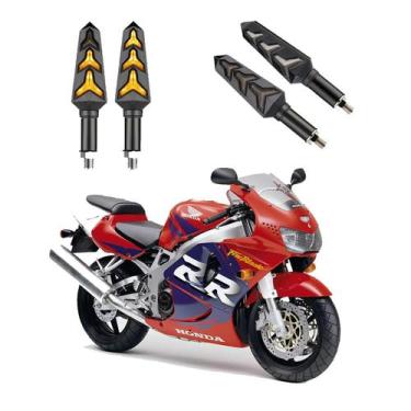 Imagem de KIT 4 Seta Sequencial Pisca de Led Universal Modelo P09S Estrela Moto 
