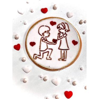 Imagem de SM27 Estêncil namorados para confeitaria e artesanato. - confeitaria d