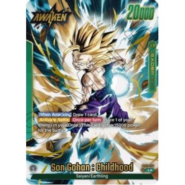 Imagem de Carta Dragon Ball TCG - Son Gohan : Childhood (Arte Alternativa) (Awakened Pulse - FB01) - Leader