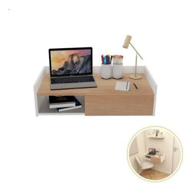 Imagem de Escrivaninha Suspensa Mesa Flutuante Madeira Mdp 70x36cm - Deltre, Bra