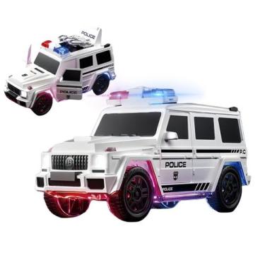 Imagem de Brinquedo Carrinho Polícia Abre Portas E Teto Bate E Volta luz E Som. 