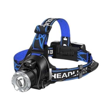 Imagem de Lanterna De Cabeça LED XHP360 Ultra Brilhante Recarregável Por USB, Fa