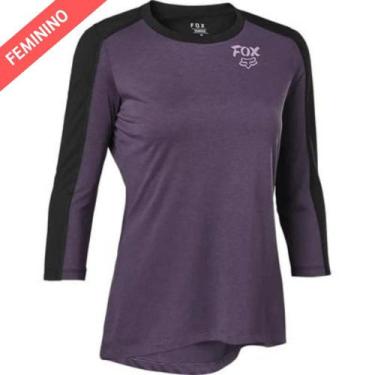 Imagem de Camisa Fox Feminina Ranger Drirelease 3/4, 3, Roxo, PP