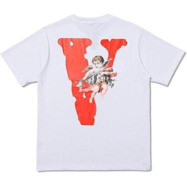 Imagem de Camiseta de hip hop Camisetas masculinas e femininas, estampadas de mo