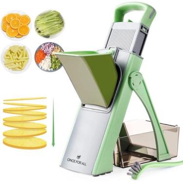 Imagem de Mandoline Slicer UMA VEZ POR TODAS Upgrade Safe JS03 Green - ONCE FOR 