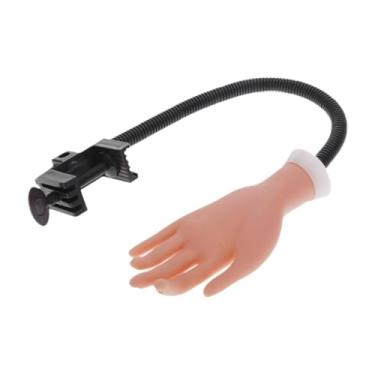 Imagem de KiBcsLic Mão postiça dobrável para prática de unhas, mão móvel flexível para unhas de acrílico