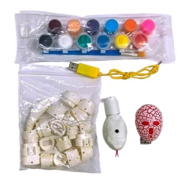 Imagem de Kokiya Brinquedo de controle remoto DIY RC Gato Brinquedo de festa Favor de evitar obstáculos Infravermelho Movimento rápido eletrônico para, Cascavel