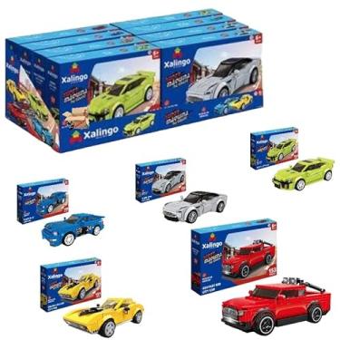 Imagem de Brinquedo Pedagógico Blocos De Montar Carrinhos Super Máquina Cidade (Cidade Carro G)