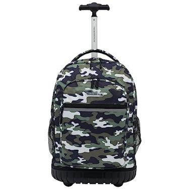 Imagem de Travelers Club Mochila com rodinhas de 45,72 cm com alças de ombro, Camuflagem, 18-Inch, Mochila com rodinhas de 45,7 cm (18") com alças de ombro
