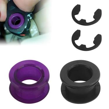 Imagem de Bucha de cabo de mudança de 2 peças com 2 peças, bucha de cabo de câmbio compatível com Saturn Toyota Pontiac Jeep Chevrolet, kit de ferramentas de reparo de bucha de ligação de câmbio substitui 33835