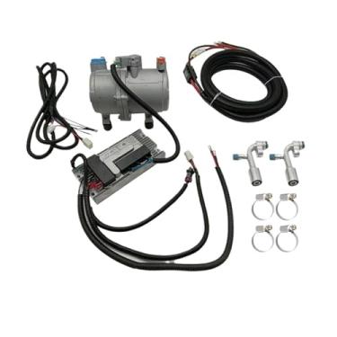 Imagem de 1 conjunto de compressor de ar condicionado elétrico para carro, ar condicionado, 12 V, 24 V e painel de controle compatível com caminhão, ônibus, automotivo, barco, trator(1 Set 24V)