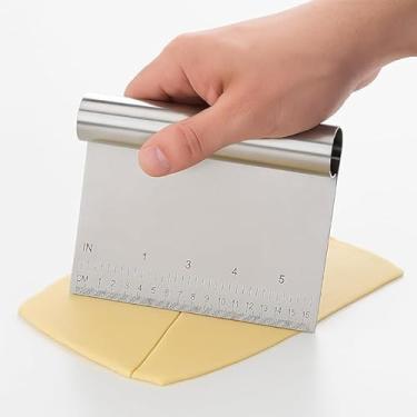 Imagem de Espátula para Massas com Régua 15cm, Aço Inox, para Confeitaria, Chocolate, Legumes e Bolo