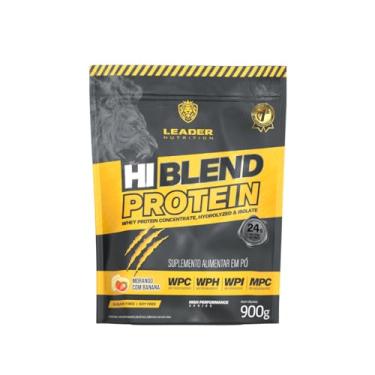 Imagem de Hi-Blend Protein sem Soja Refil 900g - Leader Nutrition (900g, Morango com banana)