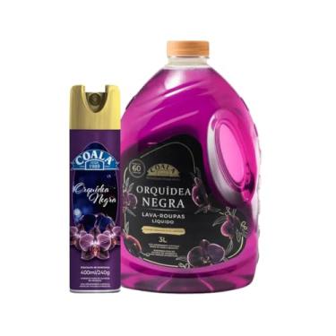 Imagem de Kit Coala Duo Perfumado | Lava Roupas 3L + Odorizante de Ambiente em Spray | Orquídea Negra