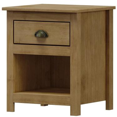 Imagem de Mesa De Cabeceira 1 Gav Madeira Maciça 46 cm 9100 Freijo Milani Store