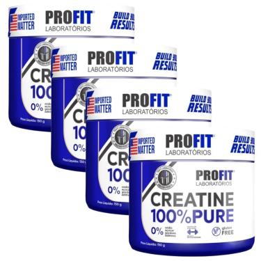 Imagem de 4X CREATINA MONOHIDRATADA PURA 150G PROFIT-Unissex