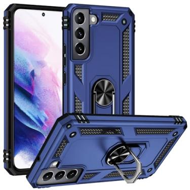 Imagem de SORAKA Capa para Samsung Galaxy S22 5G com suporte para anel Capa Slim Fit de TPU macio Capa Samsung Galaxy S22 5G com placa de metal para suporte magnético de telefone para carro