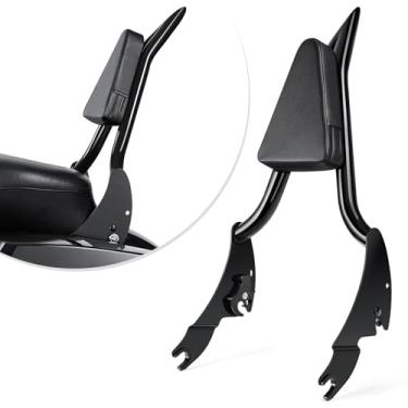 Imagem de Amazicha Encosto Sissy Bar de 66 cm, barra integrada para passageiros, encosto destacável de liberação rápida, adequado para Harley Davidson Touring Road King Road Glide Street Glide Electra Glide