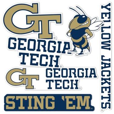 Imagem de Desert Cactus Adesivo Georgia Tech Jaquetas Amarelas GT Institute of Technologyr Decalques de Vinil Garrafa de Água Carro Folha de Scrapbook T2 (Tipo 2-3)