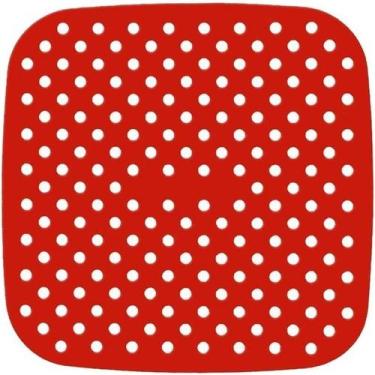 Imagem de Kit 4 Protetores Quadrados Tapete Silicone Fogão Indução 19 cm Almofad