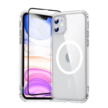 Imagem de Capa Capinha Case Magnética Carregamento por Indução E Película de Vidro 3d Para iPhone (iPhone 11)