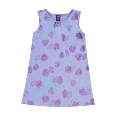 Imagem de Vestido Morangos Infantil Bee Loop, Roxo, 4