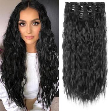 Imagem de Extensões de cabelo Clip in REECHO HE002 60 cm 240 g de comprimento e 