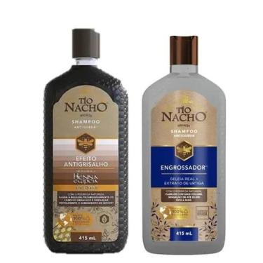 Imagem de Kit Tio Nacho Shampoo Antigrisalho + Tio Nacho Shampoo Engrossador 415