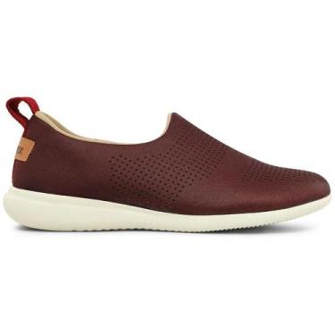 Imagem de Tenis usaflex slip on elastano af0607, Vinho, 37