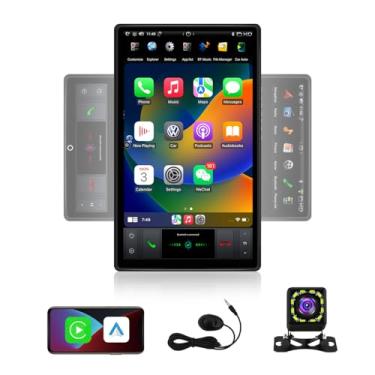 Imagem de Tela HD Tesla de 13,6 polegadas, estéreo, para reprodutor de multimídia universal, rádio de rotação automática, sem fio, sem fio, navegação automática por GPS, unidade de cabeça WiFi portátil de 4 +