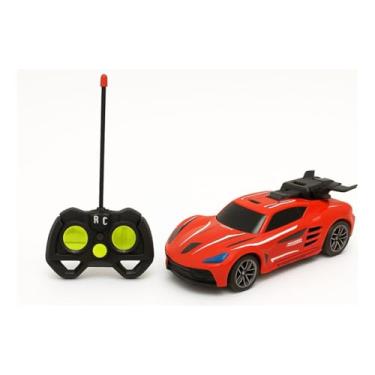 Imagem de Carrinho De controle remoto Solta Fumaça recarregavél Brinquedo Com Luz vermelho presente