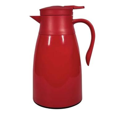 Imagem de Garrafa Térmica 1 Litro Isolamento a Vácuo, Conserva Quente e Frio(Vermelho)