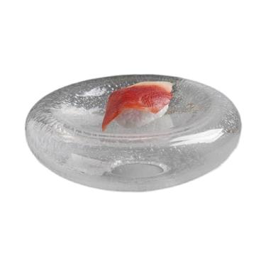 Imagem de Lata de lixo Prato de sobremesa duplo ocidental, prato de sobremesa de restaurante de alta qualidade, prato de frutas, salada, utensílios de cozinha