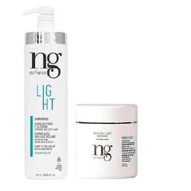 Imagem de Shampoo Light 1l e Máscara de Hidratação 500g Ng De France