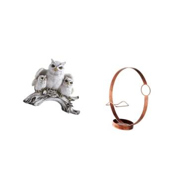 Imagem de Fenteer Escultura de Moderna, Suporte para Garrafa de Vinho, Ornamento de Mesa, Organizador de Metal para Sala de Estar, Escritório, Decoração, Mesa de