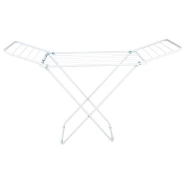 Imagem de Varal De Chão Reforçado Com Abas Dobrável Retrátil Slim Mor