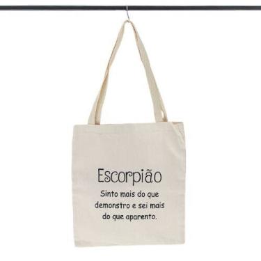 Imagem de Bolsa Ecobag  100% algodão Estampa ESCORPIÃO  - CARIOCA MAIS