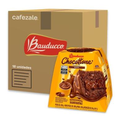 Imagem de Chocotone Bauducco Mousse Chocolate Kit 18 Panetones 450g