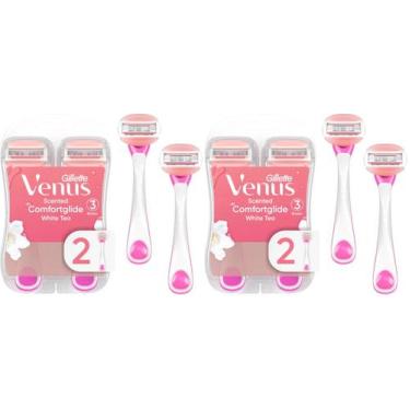 Imagem de Lâmina de barbear descartável Gillette Venus ComfortGlide White Tea x2