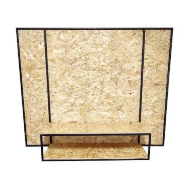 Imagem de Painel de TV Industrial 150x120 cm em OSB e Metalon Galvanizado - PALL