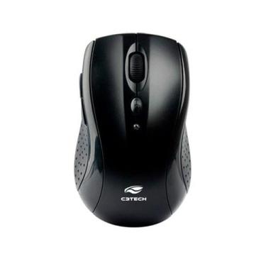 Imagem de Mouse Sem Fio Adaptador Nano Preto M-W012BK C3tech