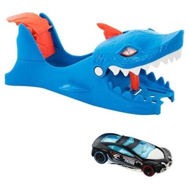 Imagem de Hot wheels city lançador shark launcher - mattel gvf43/gvf41