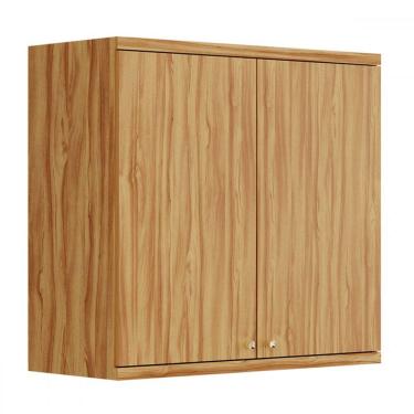 Imagem de Armário Aéreo de Cozinha 80 Cm Sauvignon 2 Portas 100% Mdf 11030 Amêndoa - Rio Doce