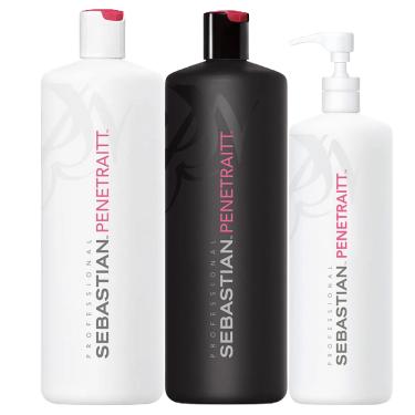 Imagem de Sebastian Penetraitt Shampoo 1000ml, Condicionador 1000ml e Máscara 500ml