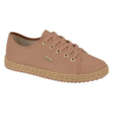 Imagem de Tênis Feminino Casual Moleca Conforto, Nude, 35