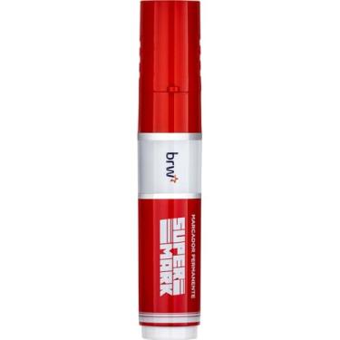 Imagem de Pincel Marcador Permanente, BRW, Supermark, Vermelho, Caixa com 12