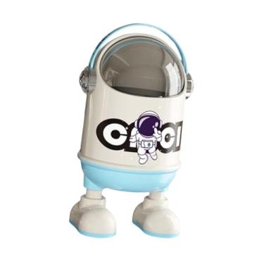 Imagem de AFXGUSD Lixeira de mesa, balde organizador, cesto de lixo para papel, ideal para escritório, ou sala de estar, Azul