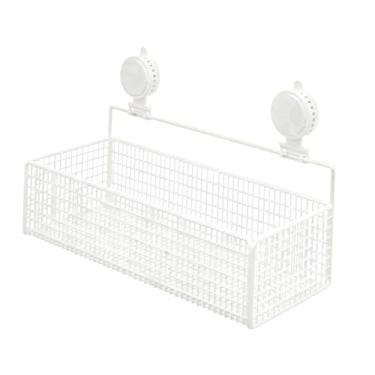 Imagem de Generic Organizador de banheiro, prateleira multifuncional com ventosa para shampoo, suporte de parede para box de chuveiro, White M