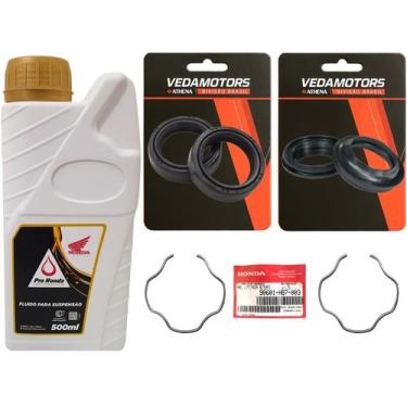 Imagem de Retentor Bengala, Guarda Pó, Trava, Óleo Titan 160 18 A 24 - VEDAMOTOR